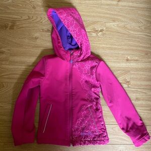 XMTN Pink Hooded Jacket with Floral Design